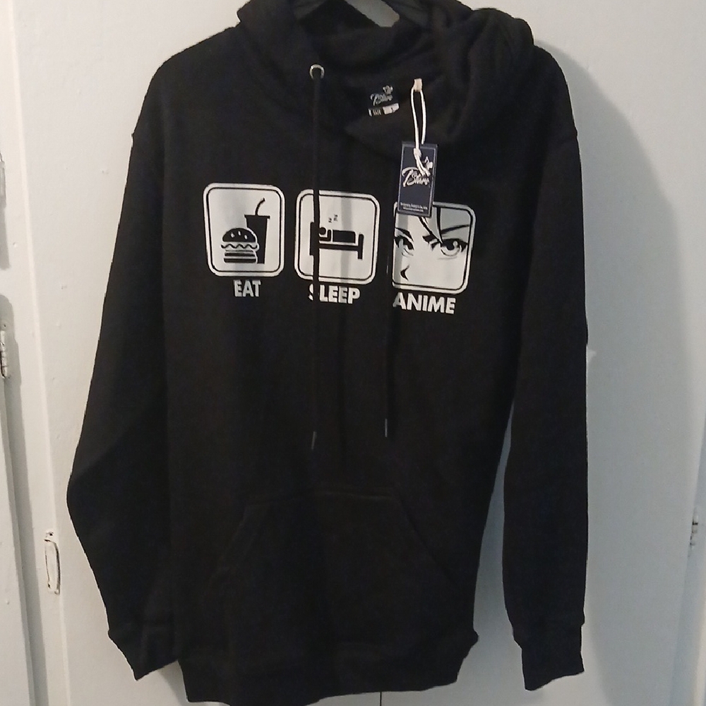 Black Graphic Sweater with Iconic Design
